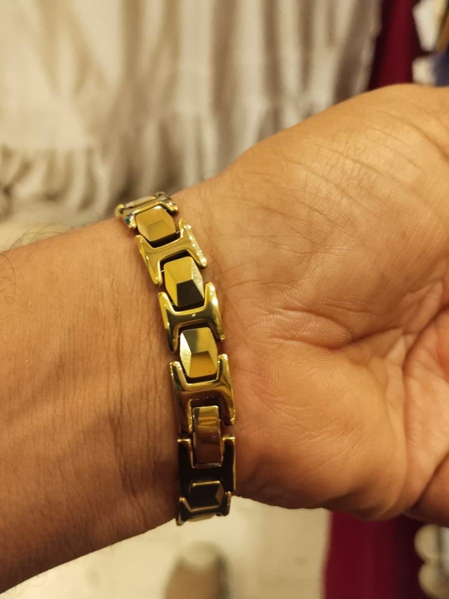 Premium Gold-Tone Tungsten Bracelet